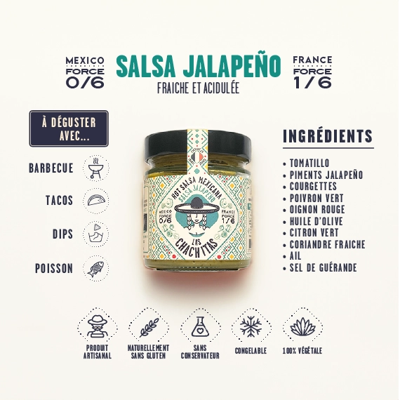 🌱 Salsa Jalapeño – fraîche & acidulée