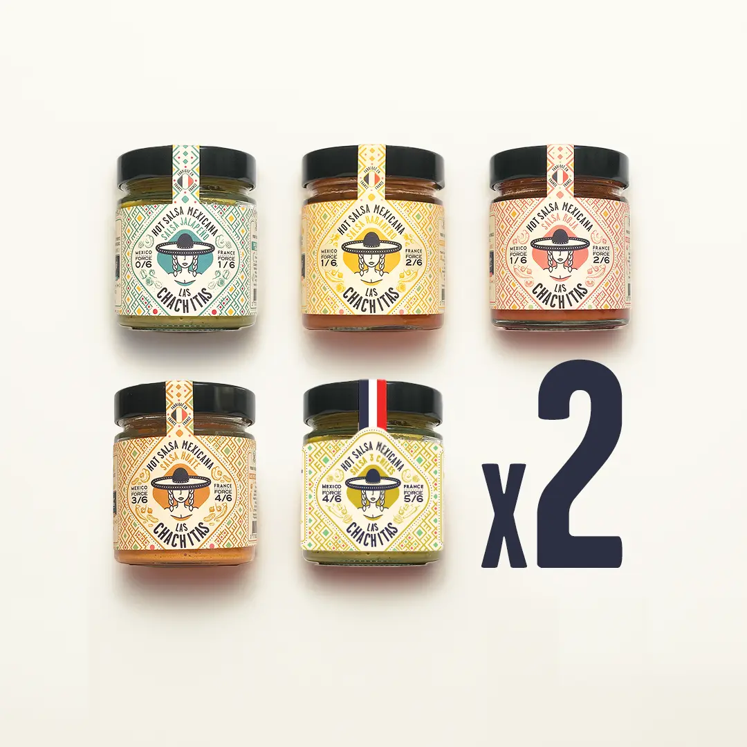 Pack de 10 hot salsas